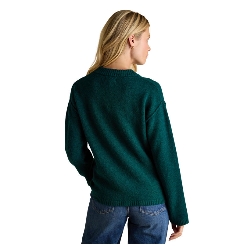 Joules Ladies Hannah V-Neck Relaxed Fit Jumper - Green-1