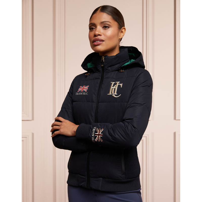 Holland Cooper Team Padded Jacket - Ink Navy-3