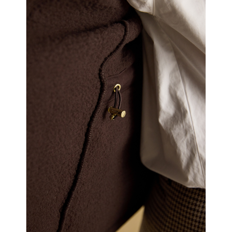 Joules Ladies Heritage Full Zip Through Fleece - Brown-6