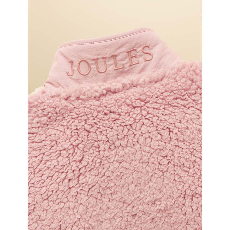 Joules Girls' Tilly Zip Through Fleece - Pink Colourblock-4