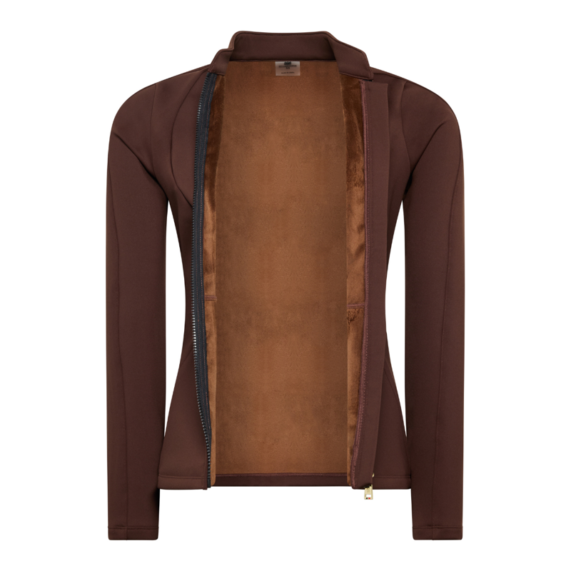 Holland Cooper Crystal Zip Jacket - Walnut-8