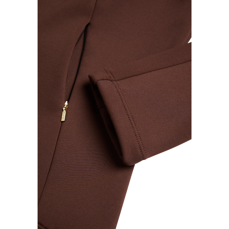 Holland Cooper Crystal Zip Jacket - Walnut-7