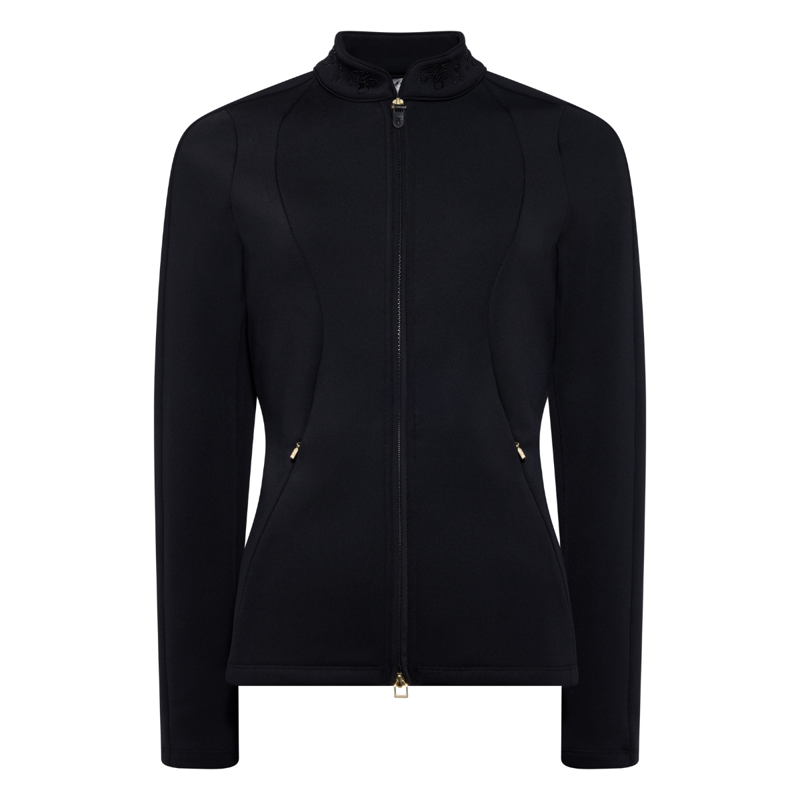Holland Cooper Crystal Zip Jacket - Black-5