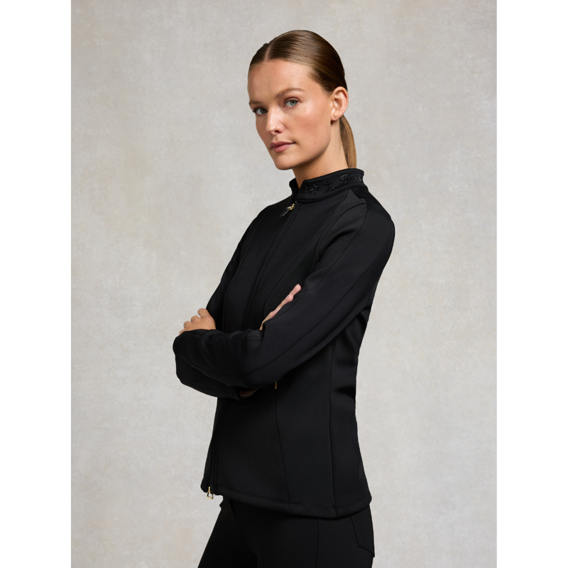 Holland Cooper Crystal Zip Jacket - Black-2
