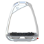 Flex-On Iron-S Matte Inclined Ultra Grip Stirrups - Grey/Grey/Grey
