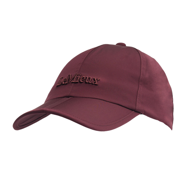 LeMieux x Sealskinz Waterproof Foldable Peak Cap - Burgundy-1