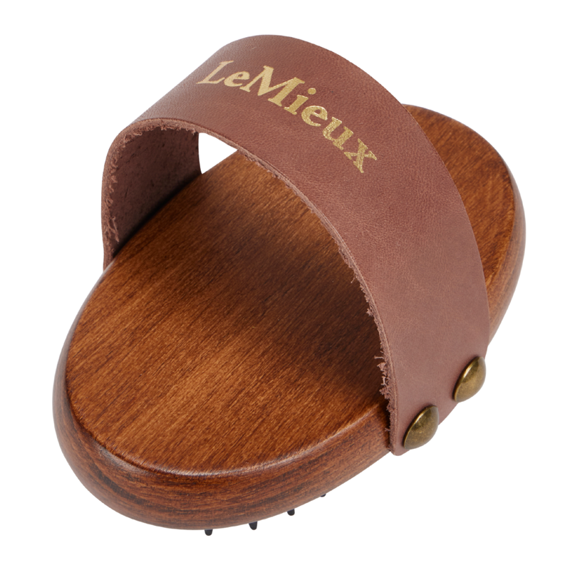 LeMieux Artisan Massage Brush - Brown-1