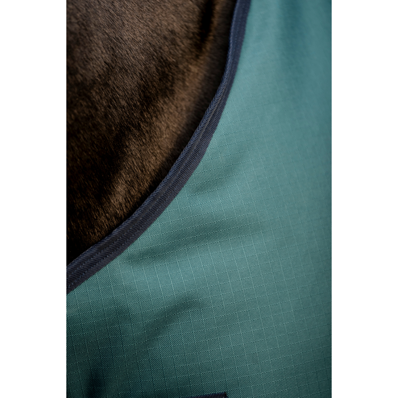 Horseware Amigo Ripstop 900D 100g Turnout Rug - Dynasty Green/Navy/Silver-8