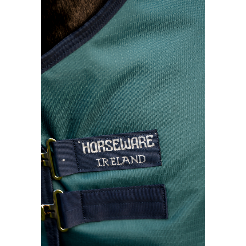 Horseware Amigo Ripstop 900D 100g Turnout Rug - Dynasty Green/Navy/Silver-5