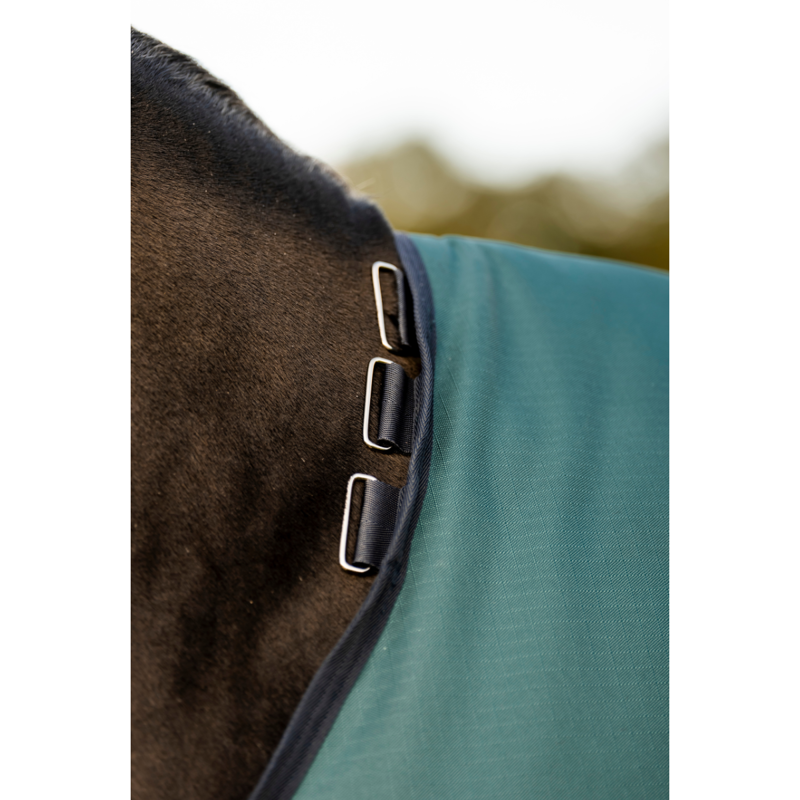 Horseware Amigo Ripstop 900D 100g Turnout Rug - Dynasty Green/Navy/Silver-4