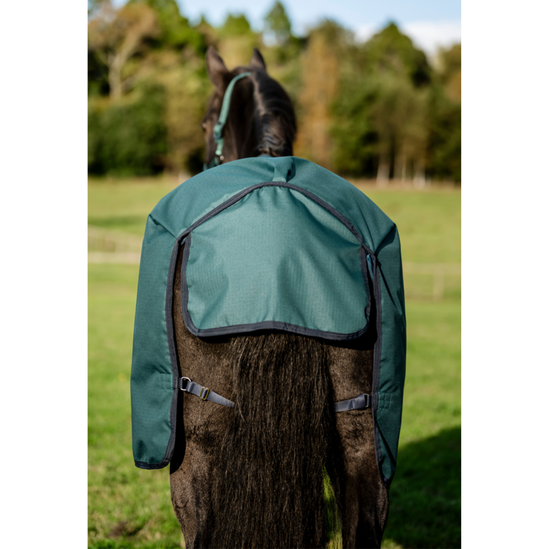 Horseware Amigo Ripstop 900D 100g Turnout Rug - Dynasty Green/Navy/Silver-2