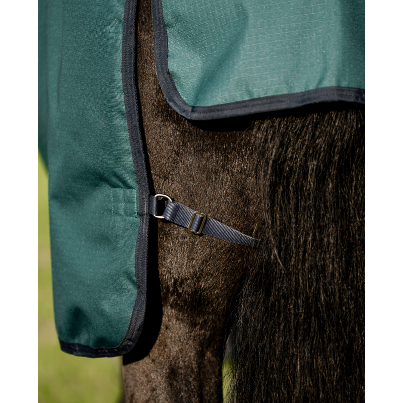 Horseware Amigo Ripstop 900D Plus Pony 50g Turnout Rug - Dynasty Green/Navy Silver-7