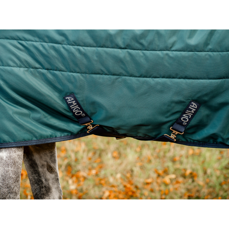 Horseware Amigo Ripstop Insulator 50g Stable Rug - Dynasty Green/Navy/Silver-2