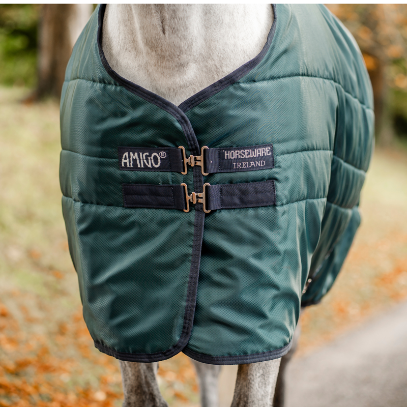 Horseware Amigo Ripstop Insulator 50g Stable Rug - Dynasty Green/Navy/Silver-1