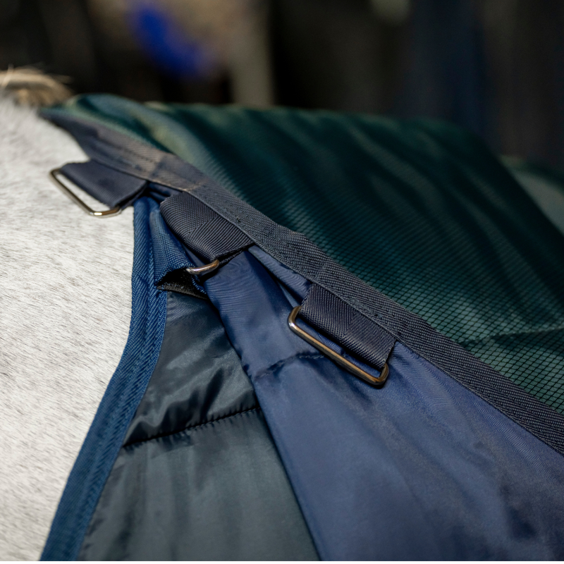 Horseware Amigo Ripstop Insulator 50g Stable Rug - Dynasty Green/Navy/Silver-4