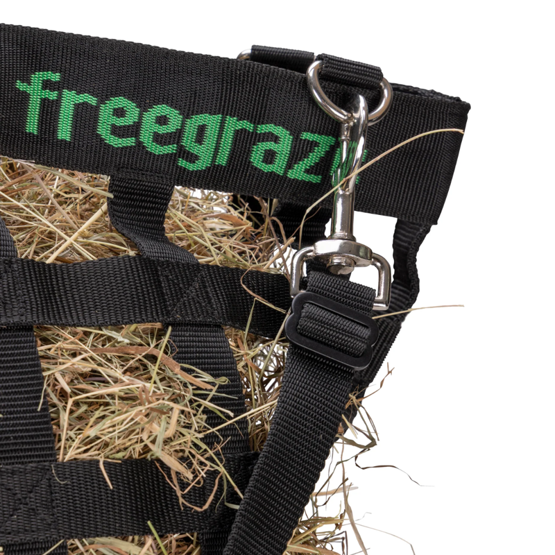 Shires FreeGraze Slow Feed Web Hay Bag - Black-3