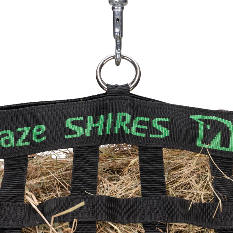 Shires FreeGraze Slow Feed Web Hay Bag - Black-2