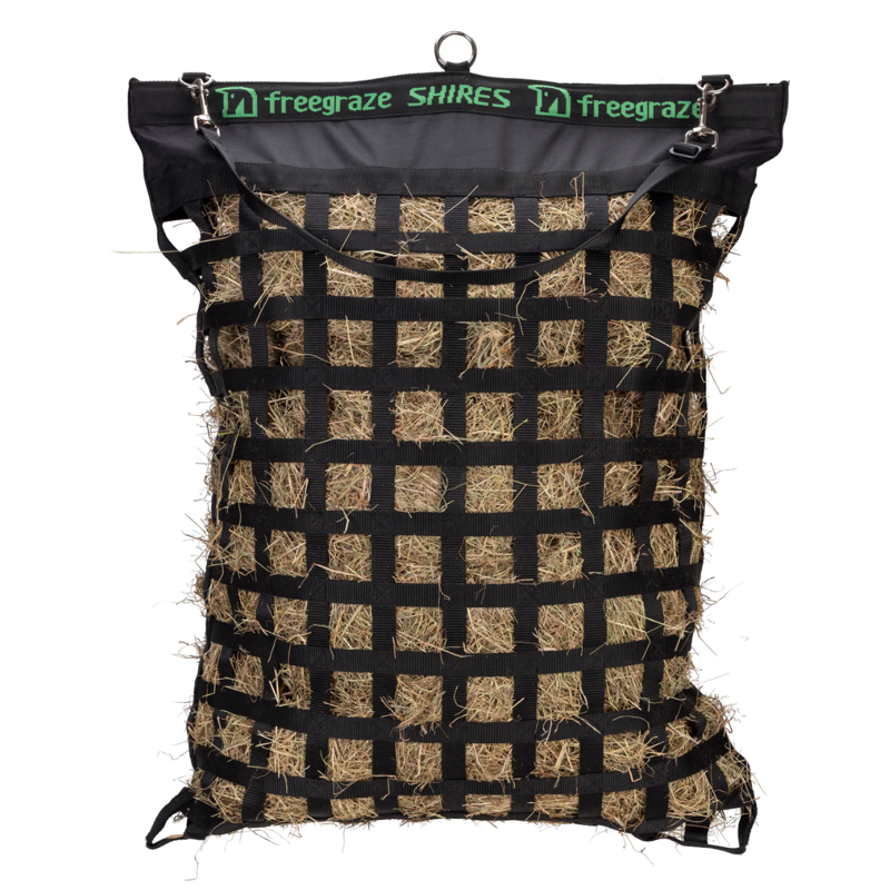 Shires FreeGraze Deluxe Web Hay Bag - Black