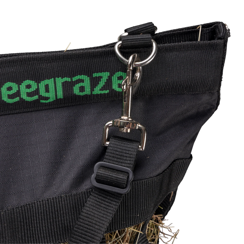 Shires FreeGraze Deluxe Web Hay Bag - Black-5
