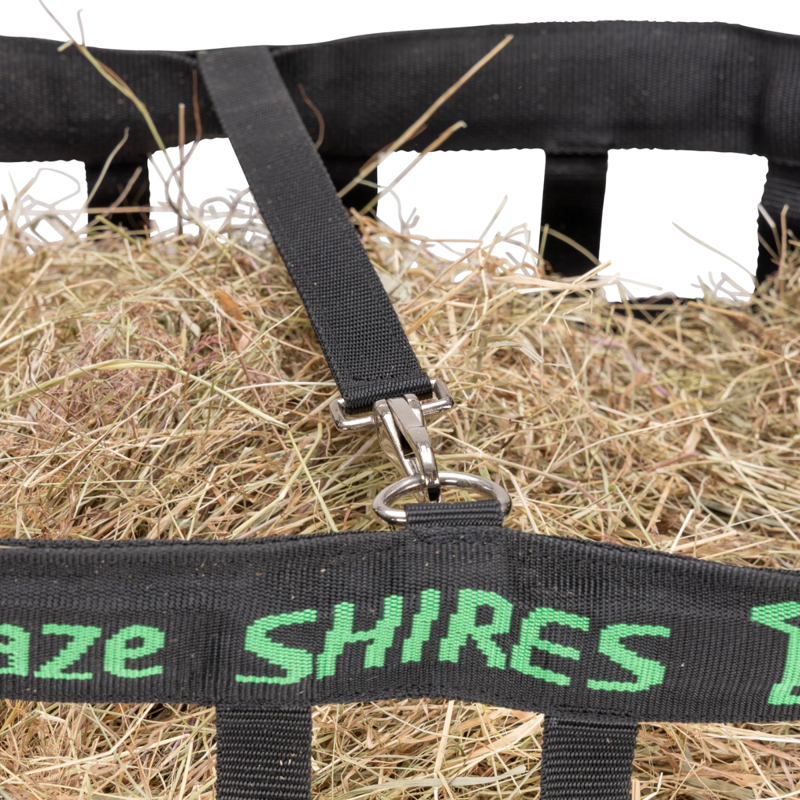 Shires FreeGraze Deluxe Web Front Hay Bag - Black-4