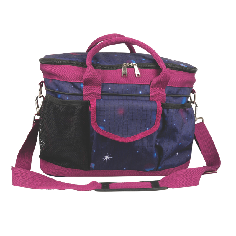 Hy Equestrian Out of this World Grooming Bag - Navy/Magenta