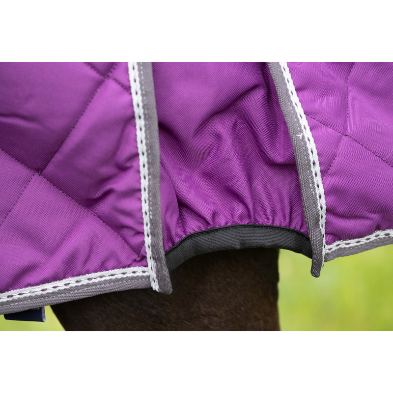 Hy Equestrian DefenceX Shield 100g Stable Rug with Detachable Neck - Purple-8