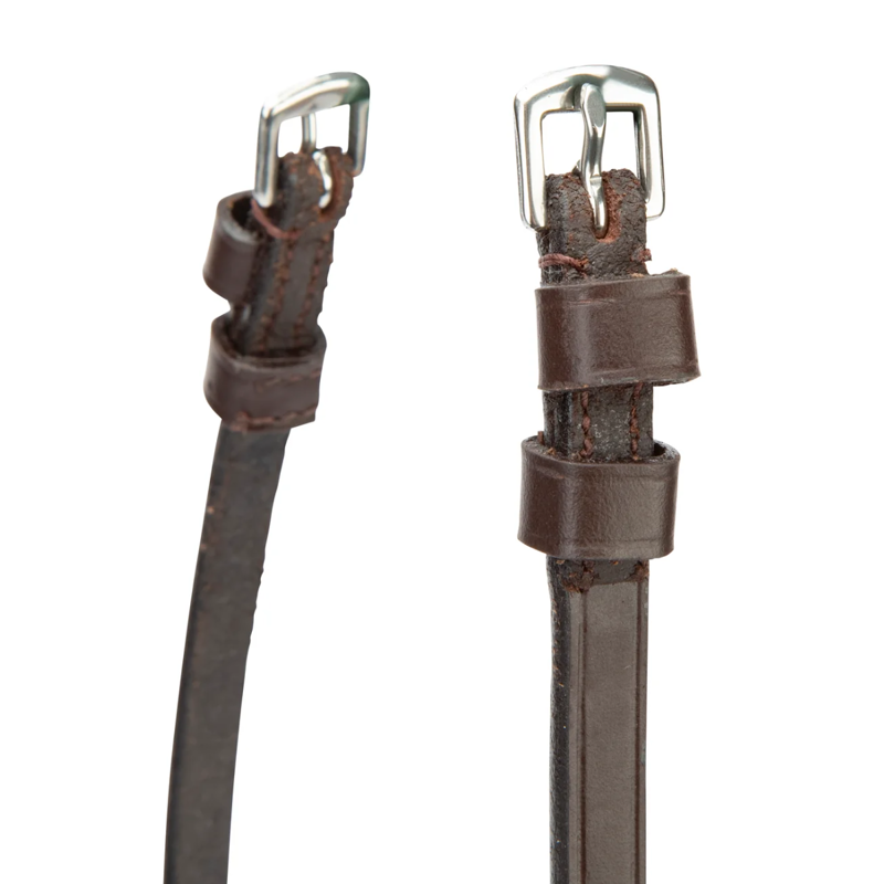 Shires Velociti Lusso Throat Lash - Havana-2