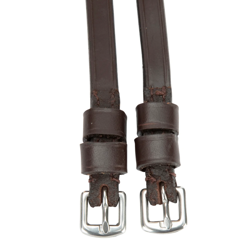 Shires Velociti Lusso Throat Lash - Havana-1