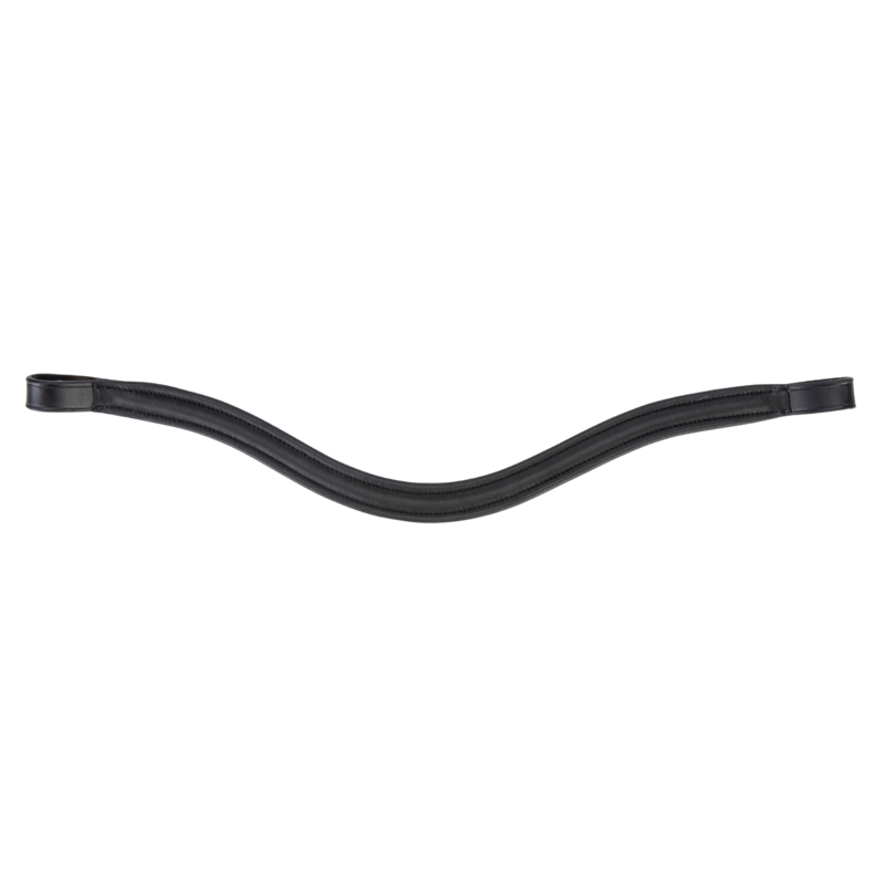 Shires Velociti Lusso Curved Browband - Black-1
