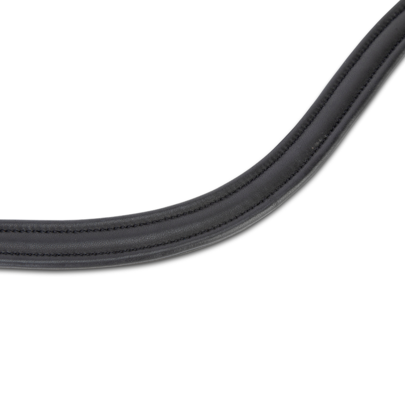 Shires Velociti Lusso Curved Browband - Black-2