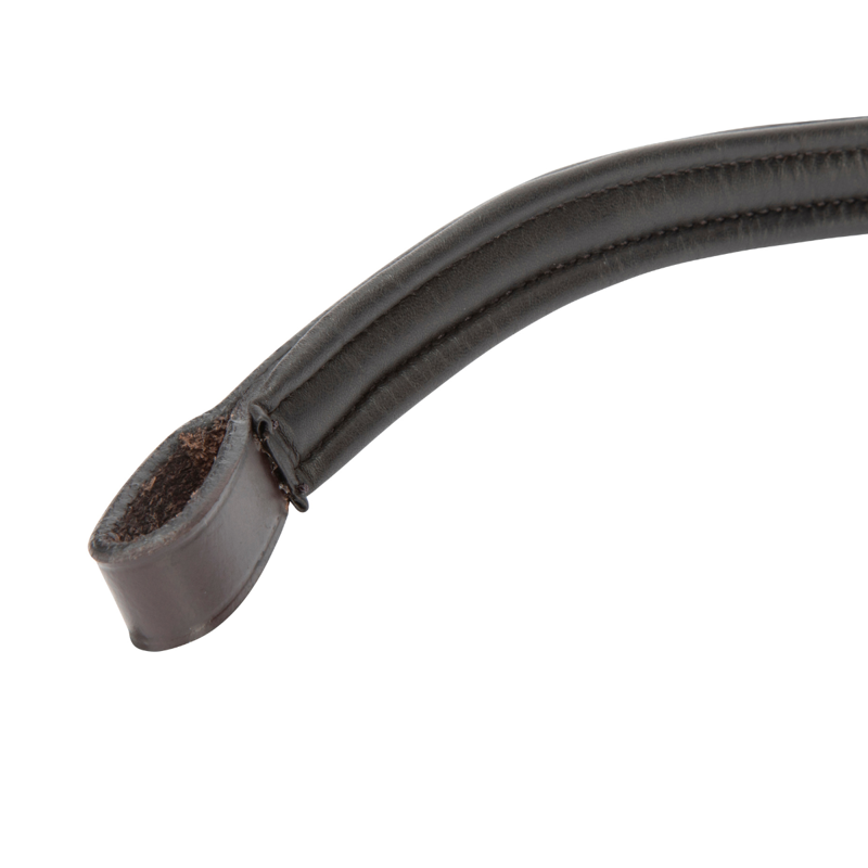 Shires Velociti Lusso Curved Browband - Havana-6