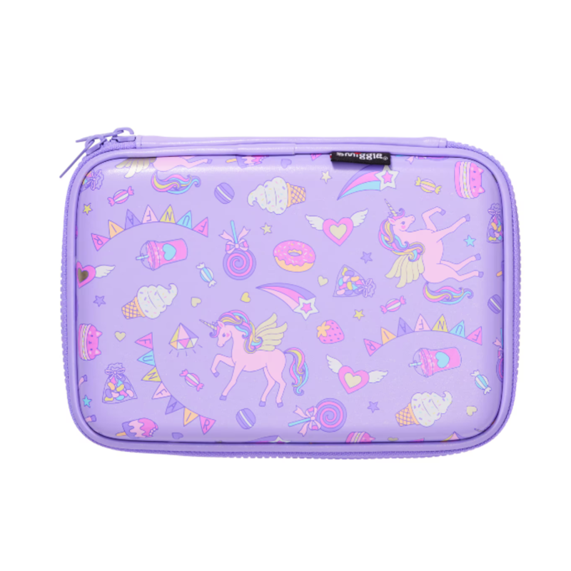 Smiggle Fun Fair Hardtop Pencil Case - Lilac-2
