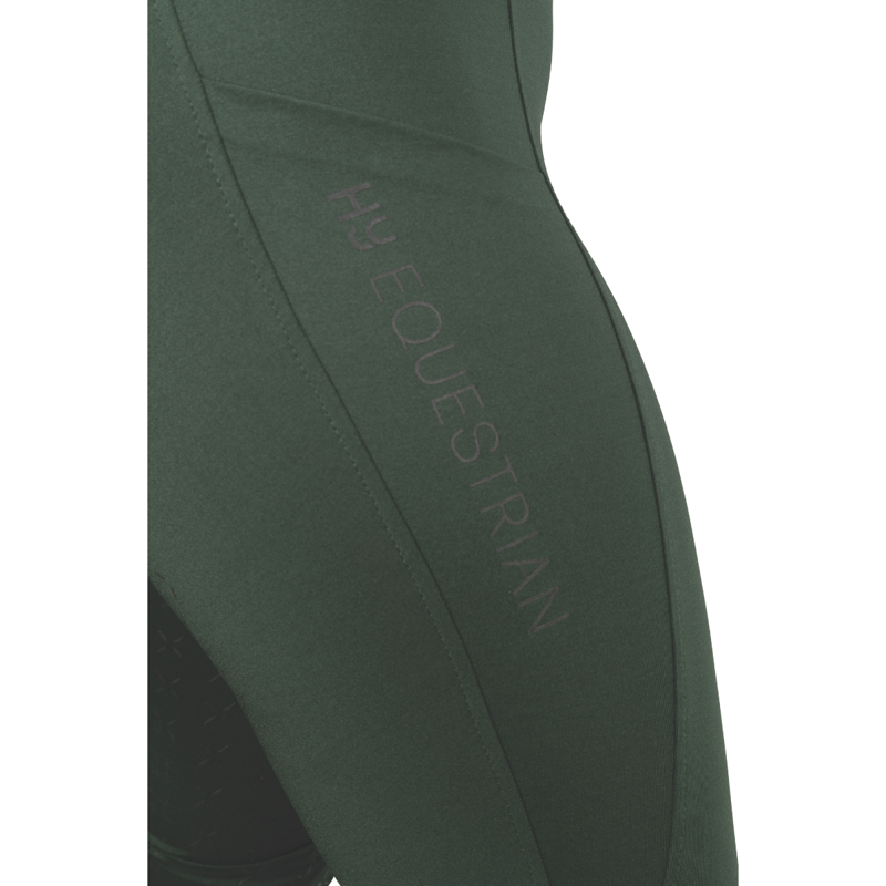 Hy Equestrian Melton Riding Tights - Forest Green-4