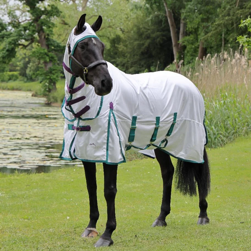 Shires Highlander Plus Fly Sheet Combo Rug - White