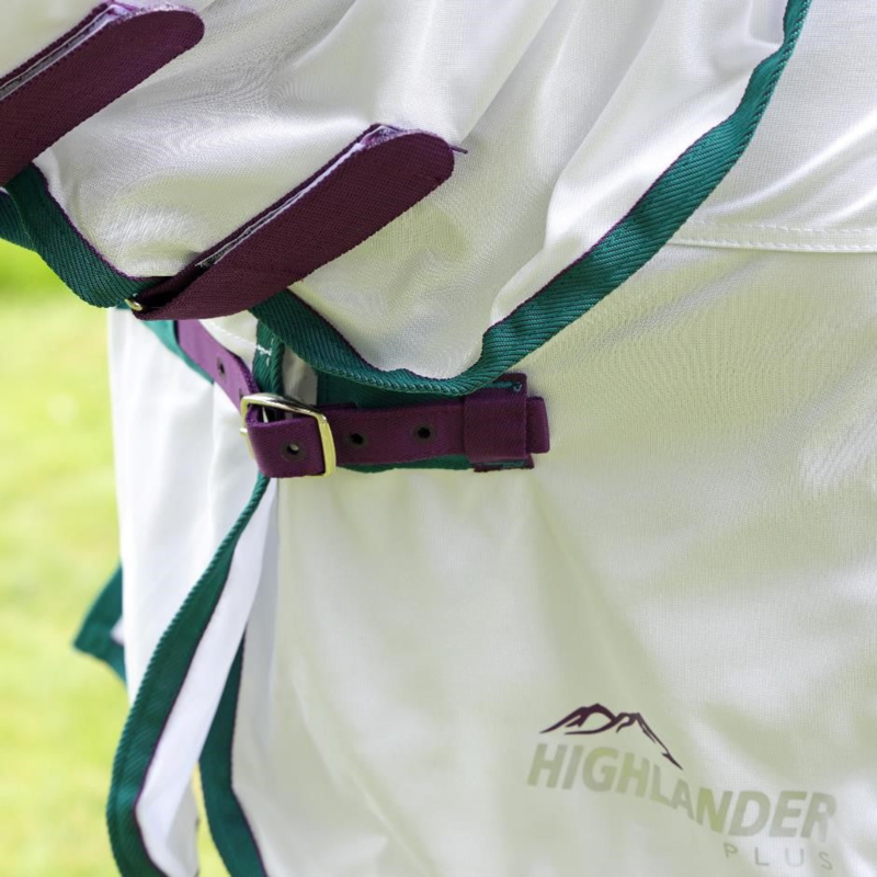Shires Highlander Plus Fly Sheet Combo Rug - White-2