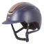 Evoke Callisto MIPS Classic Peak Riding Hat - Navy/Rose Gold Crystal
