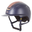 Evoke Callisto MIPS Wide Peak Riding Hat - Navy/Rose Gold Crystal