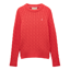 Joules Ladies Classic Cable Jumper - Red