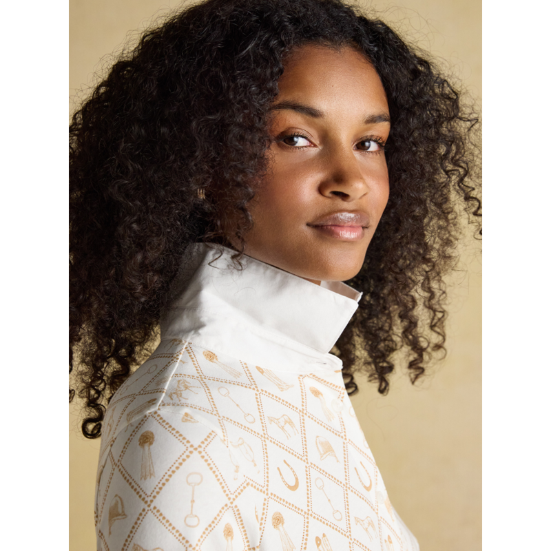 Joules Ladies Charlotte Jersey Shirt - Horse Icons-7