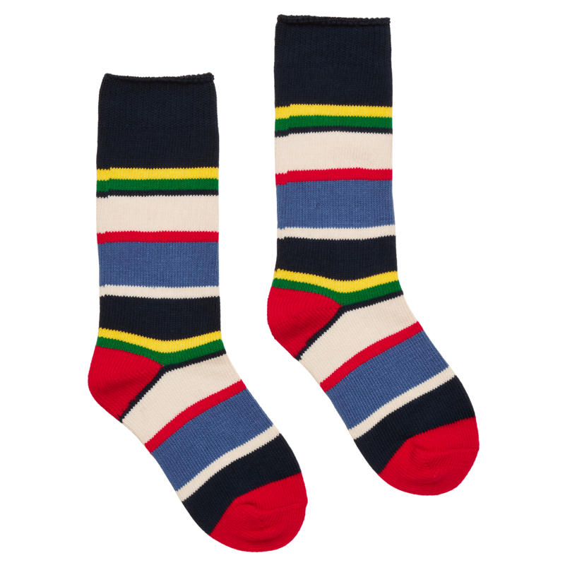 Joules Boys' Wader Welly Socks - Navy Multi