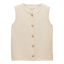 Joules Ladies Holly Button Through Knitted Vest - Cream