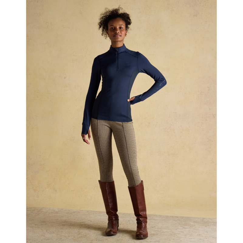 Joules Ladies Long Sleeve Technical Jersey Base Layer - Navy-3