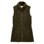 Joules Ladies Heritage Longline Fleece Gilet - Khaki Green