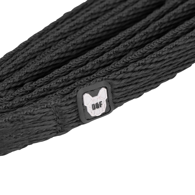 Shires Digby and Fox Cushion Web Lead - Black-1
