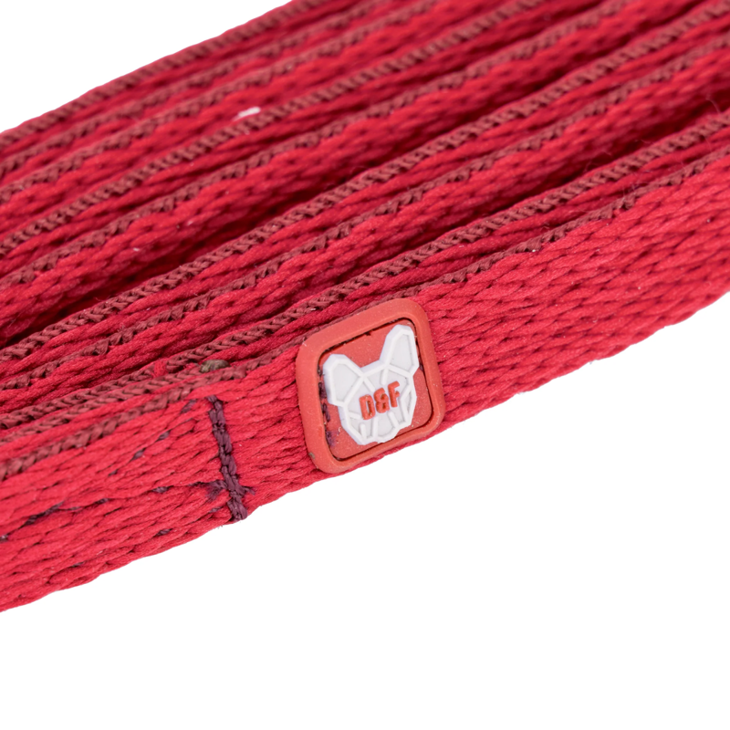 Shires Digby and Fox Cushion Web Lead - Red-1