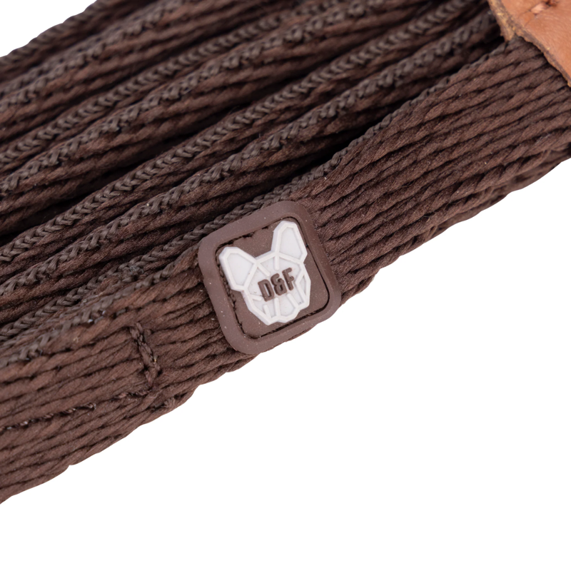 Shires Digby And Fox Cushion Web Slip Lead - Brown-1