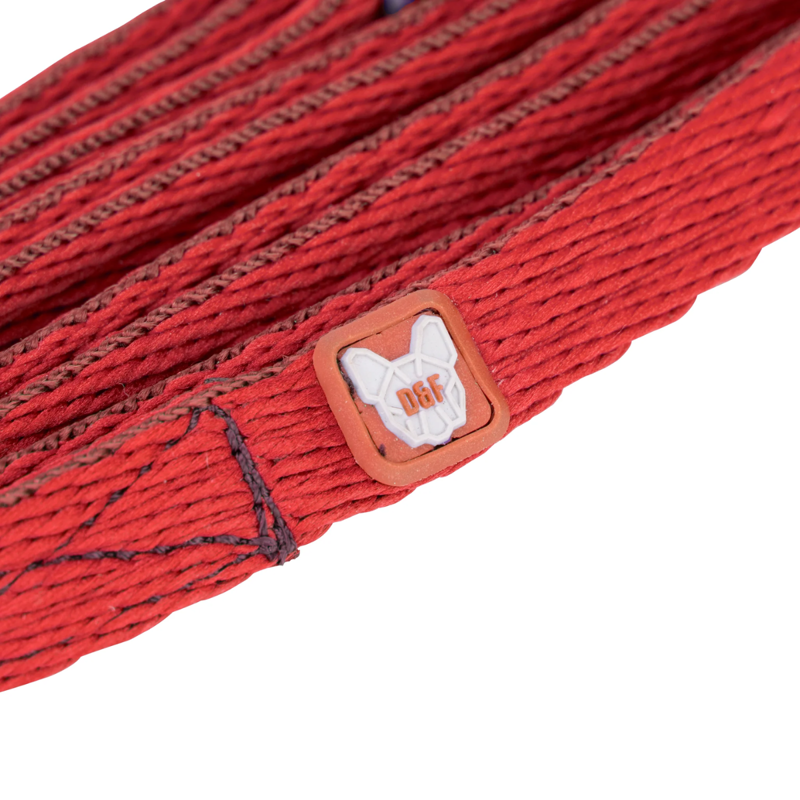 Shires Digby And Fox Cushion Web Slip Lead - Red-1