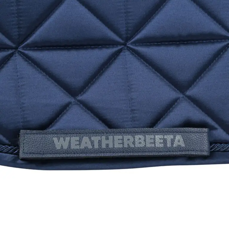 WeatherBeeta Satin Luxe Air-Tec Euro Jump Shaped Saddlepad - Navy-3