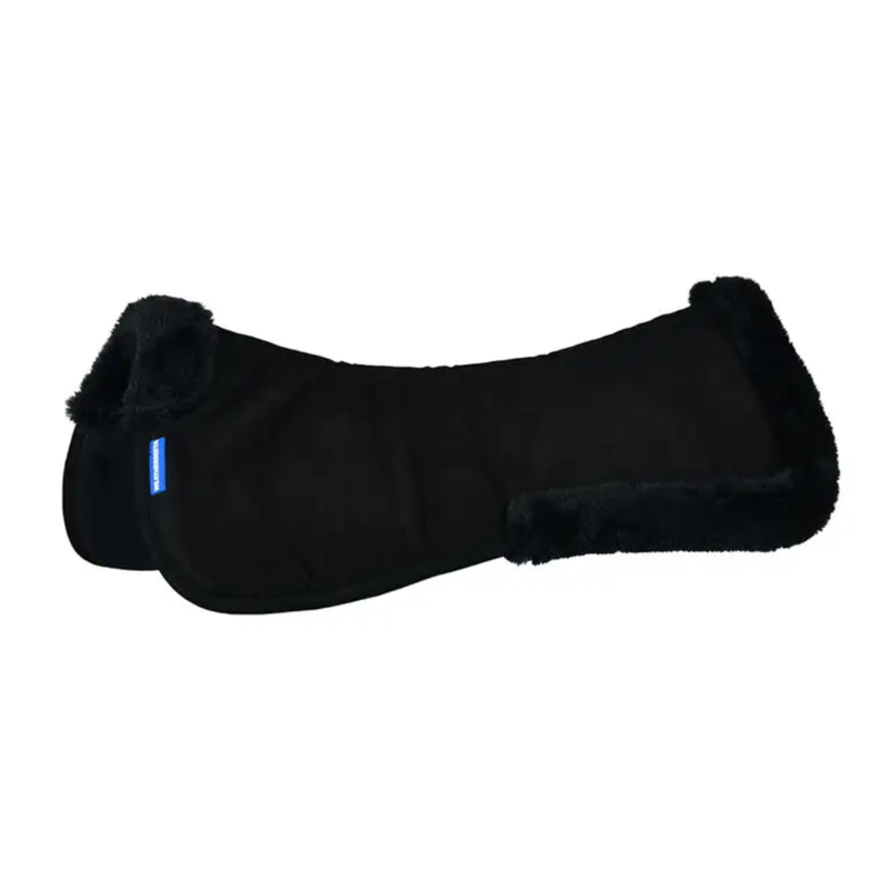 WeatherBeeta Memory Foam Comfort Fleece Edged Half Pad - Black