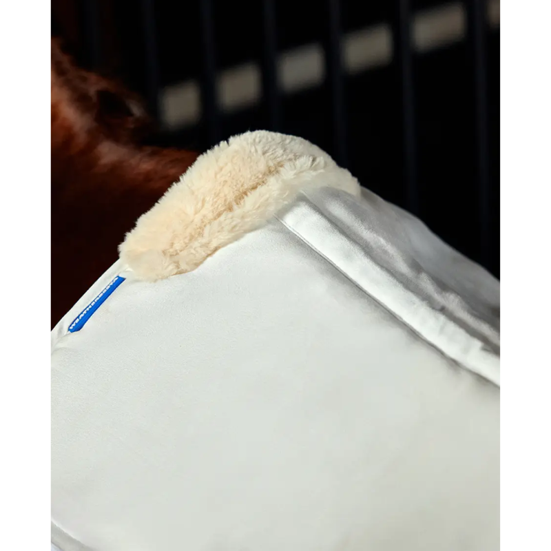 WeatherBeeta Memory Foam Comfort Fleece Edged Half Pad - White-1
